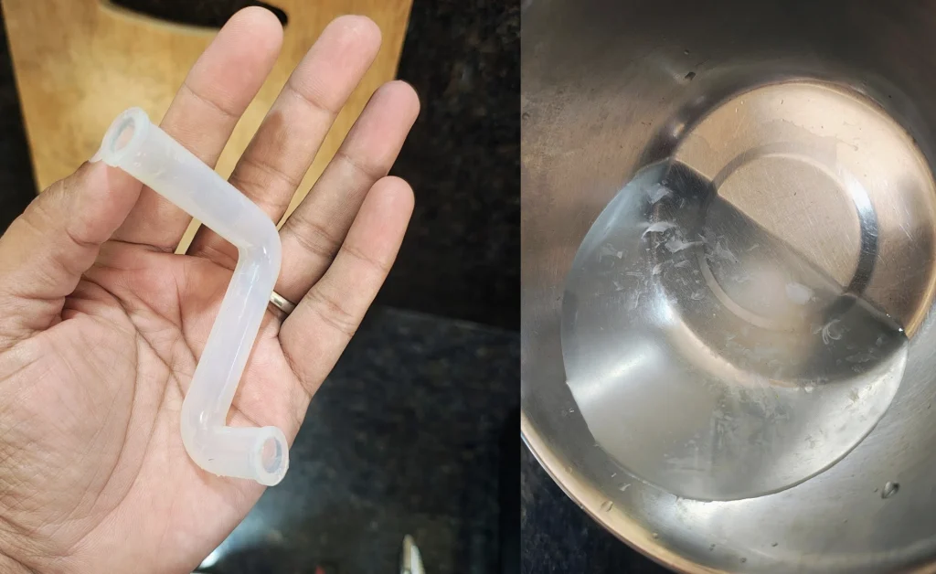 atomberg purifier white particles
