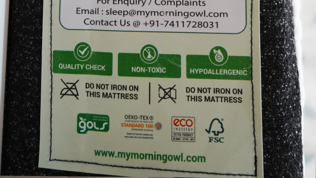 Morning owl natural latex mattress GOLS