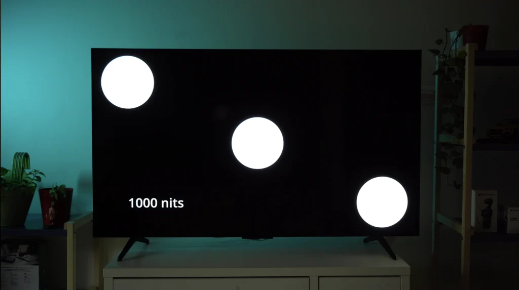 TCL mini led q6c blooming test
